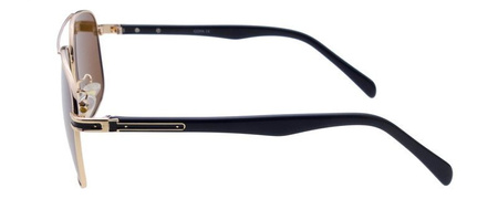 Goya G 8018 BR - Okulary przeciwsłoneczne z filtrem polaryzacyjnym unisex metalowe brązowe