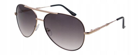 Damskie okulary przeciwsłoneczne pilotki aviator JOKER - JR 4339 BR