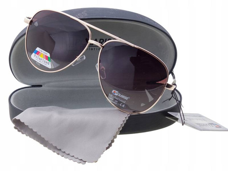 Okulary przeciwsłoneczne polaryzacyjne pilotki POLARISS - POL 868 BR