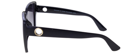 Damskie okulary przeciwsłoneczne polaryzacyjne muchy czarne DESSOTO - DES 382 CZ