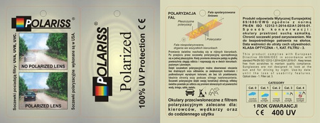 Okulary przeciwsłoneczne polaryzacyjne muchy POLARISS - POL 545 S