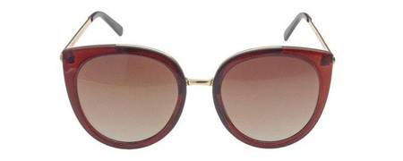 Dessoto 351 BR - Damskie okulary przeciwsłoneczne polaryzacyjne kocie brązowe