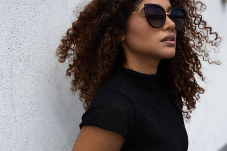 Dessoto 351 BR - Damskie okulary przeciwsłoneczne polaryzacyjne kocie brązowe