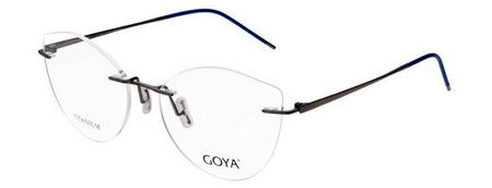 Goya G 96301 C2 - Okulary korekcyjne unisex metalowe kocie niebieskie