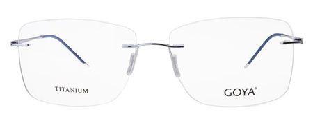 Goya G 96302 C3 - Męskie okulary korekcyjne metalowe prostokątne niebieskie