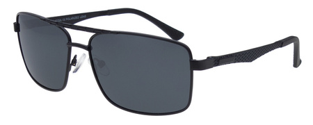 Czarne okulary przeciwsłoneczne polaryzacyjne dla kierowców GOYA - G 55016 CZ aluminium