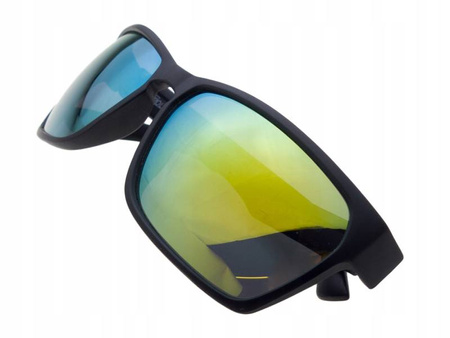 Męskie okulary przeciwsłoneczne polaryzacyjne lustrzanki POLARISS - POL 795 ZOL