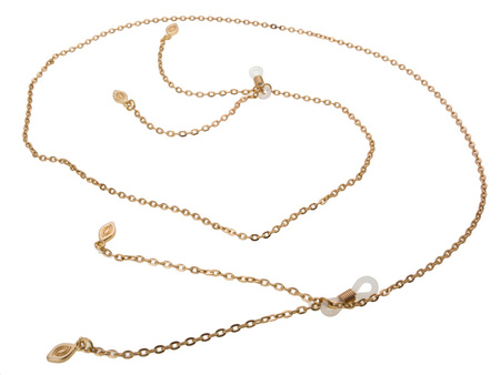 Złoty łańcuszek do okularów LK 010