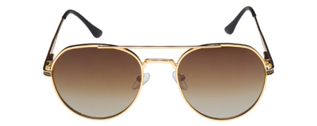 Okulary przeciwsłoneczne polaryzacyjne aviator POLARISS POL 1001 BR