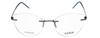 Goya G 96301 C2 - Okulary korekcyjne unisex metalowe kocie niebieskie