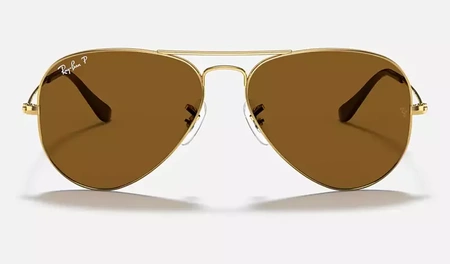 Okulary przeciwsłoneczne RAY-BAN z filtrem polaryzacyjnym AVIATOR LARGE METAL RB3025 001/57