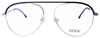 Goya G 95544 C3 - Okulary korekcyjne unisex metalowe pilotki srebrne