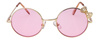 Dziecięce różowe okulary przeciwsłoneczne z filtrem UV 400 JOKER KIDS JRD 339 R
