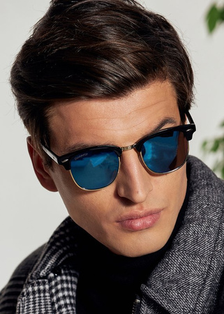 Okulary przeciwsłoneczne polaryzacyjne nerdy kujonki Dessoto 343 N