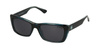 SOLANO SS 20842 C - damskie okulary przeciwsłoneczne prostokątne czarne