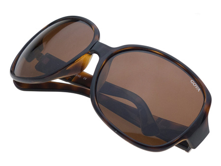 Goya G 195 ZX - Brązowe bursztyn okulary przeciwsłoneczne muchy duże z filtrem polaryzacyjnym