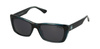 SOLANO SS 20842 C - damskie okulary przeciwsłoneczne prostokątne czarne