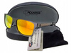 Polariss 818 POM - Okulary przeciwsłoneczne unisex metalowe polaryzacyjne pomarańczowe