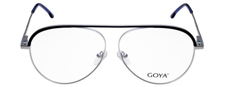 Goya G 95544 C3 - Okulary korekcyjne unisex metalowe pilotki srebrne