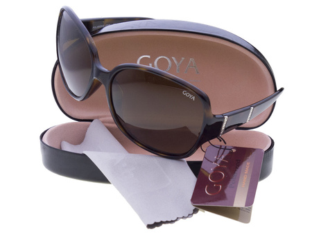 Goya G 195 ZX - Brązowe bursztyn okulary przeciwsłoneczne muchy duże z filtrem polaryzacyjnym