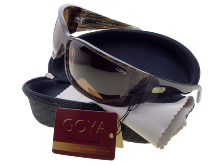 Brązowe damskie okulary przeciwsłoneczne z filtrem polaryzacyjnym - Goya G 148 ZX B