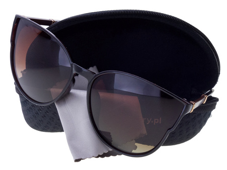 Damskie okulary przeciwsłoneczne polaryzacyjne DESSOTO - DES 386 BR