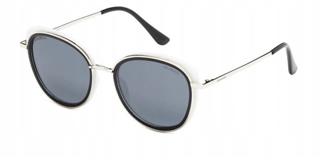 SOLANO SS 10391 C - damskie okulary przeciwsłoneczne kocie czarne
