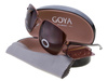 Brązowe aluminiowe okulary przeciwsłoneczne polaryzacyjne dla kierowców GOYA - G 55042 BR