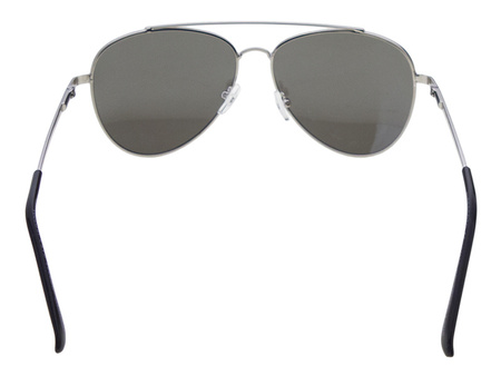 Okulary przeciwsłoneczne polaryzacyjne unisex dla kierowców srebrne lustrzanki pilotki DESSOTO - DES 396 S