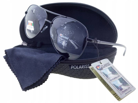 Okulary przeciwsłoneczne polaryzacyjne pilotki POLARISS - POL 880 CZ