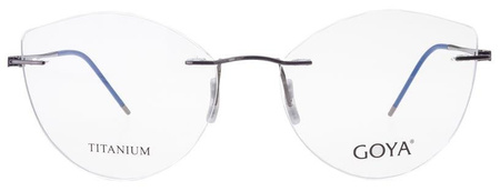 Goya G 96301 C2 - Okulary korekcyjne unisex metalowe kocie niebieskie