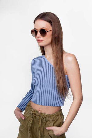 Okulary przeciwsłoneczne polaryzacyjne aviator POLARISS POL 1001 BR