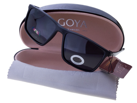 Czarne okulary przeciwsłoneczne polaryzacyjne dla kierowców GOYA - G 55T010 CZ TR90 aluminium