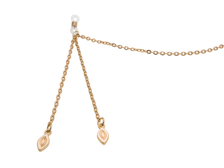 Złoty łańcuszek do okularów LK 010