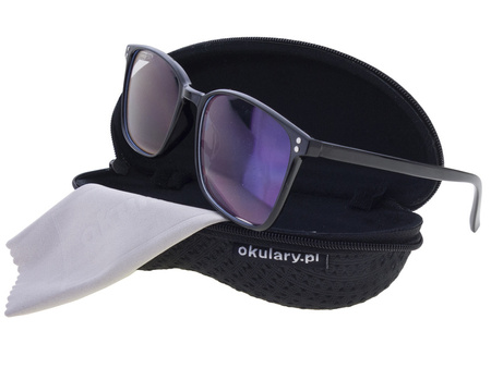 Okulary zerówki nerdy kujonki z filtrem blue light do komputera POLARISS 211 CZ TR90