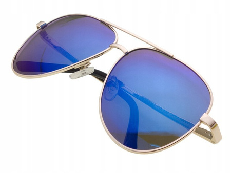 Okulary przeciwsłoneczne polaryzacyjne pilotki lustrzanki POLARISS - POL 868 N