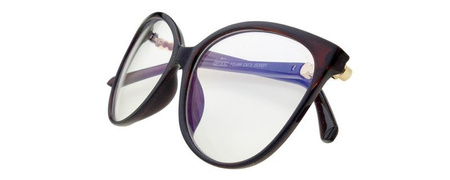 Damskie okulary zerówki z filtrem blue light do komputera POLARISS 895 BR