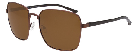 Brązowe aluminiowe okulary przeciwsłoneczne polaryzacyjne dla kierowców GOYA - G 55042 BR