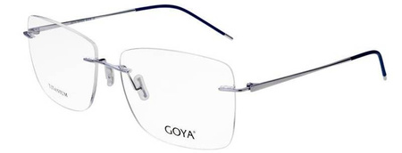 Goya G 96302 C3 - Męskie okulary korekcyjne metalowe prostokątne niebieskie