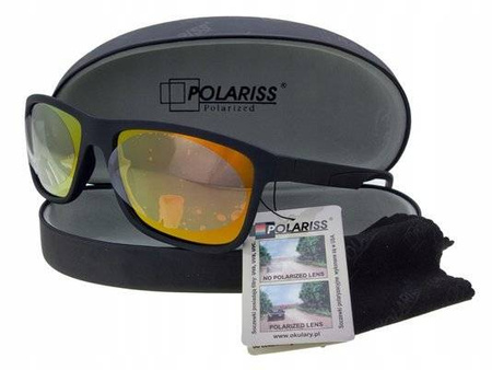 Polariss 819 P - Okulary przeciwsłoneczne unisex polaryzacyjne pomarańczowe