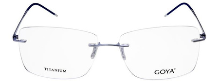 Goya G 96302 C3 - Męskie okulary korekcyjne metalowe prostokątne niebieskie