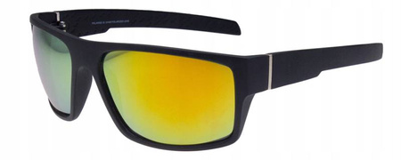 Męskie okulary przeciwsłoneczne polaryzacyjne lustrzanki pomarańczowe POLARISS - POL 793 L