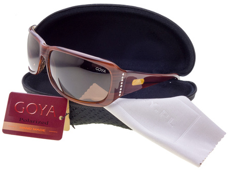 Brązowe damskie okulary przeciwsłoneczne z filtrem polaryzacyjnym - Goya G 146 ZX A