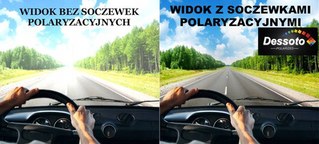 Męskie okulary przeciwsłoneczne polaryzacyjne lustrzanki DESSOTO - DES 323 Z