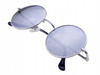 Srebrne okulary przeciwsłoneczne lenonki lustrzanka JOKER - JR 4431 SR