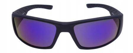 Męskie okulary przeciwsłoneczne polaryzacyjne niebieskie lustrzanki - POL 797 N