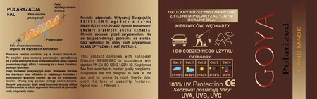 Goya G1904 C5 - Okulary przeciwsłoneczne unisex metalowe czarne