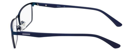 Goya SD 1368 C8 - Męskie okulary korekcyjne prostokątne metalowe granatowe
