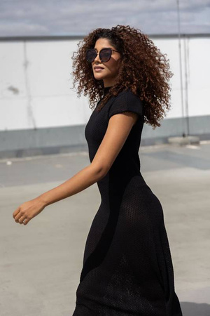 Dessoto 351 BR - Damskie okulary przeciwsłoneczne polaryzacyjne kocie brązowe