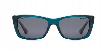 SOLANO SS 20842 C - damskie okulary przeciwsłoneczne prostokątne czarne